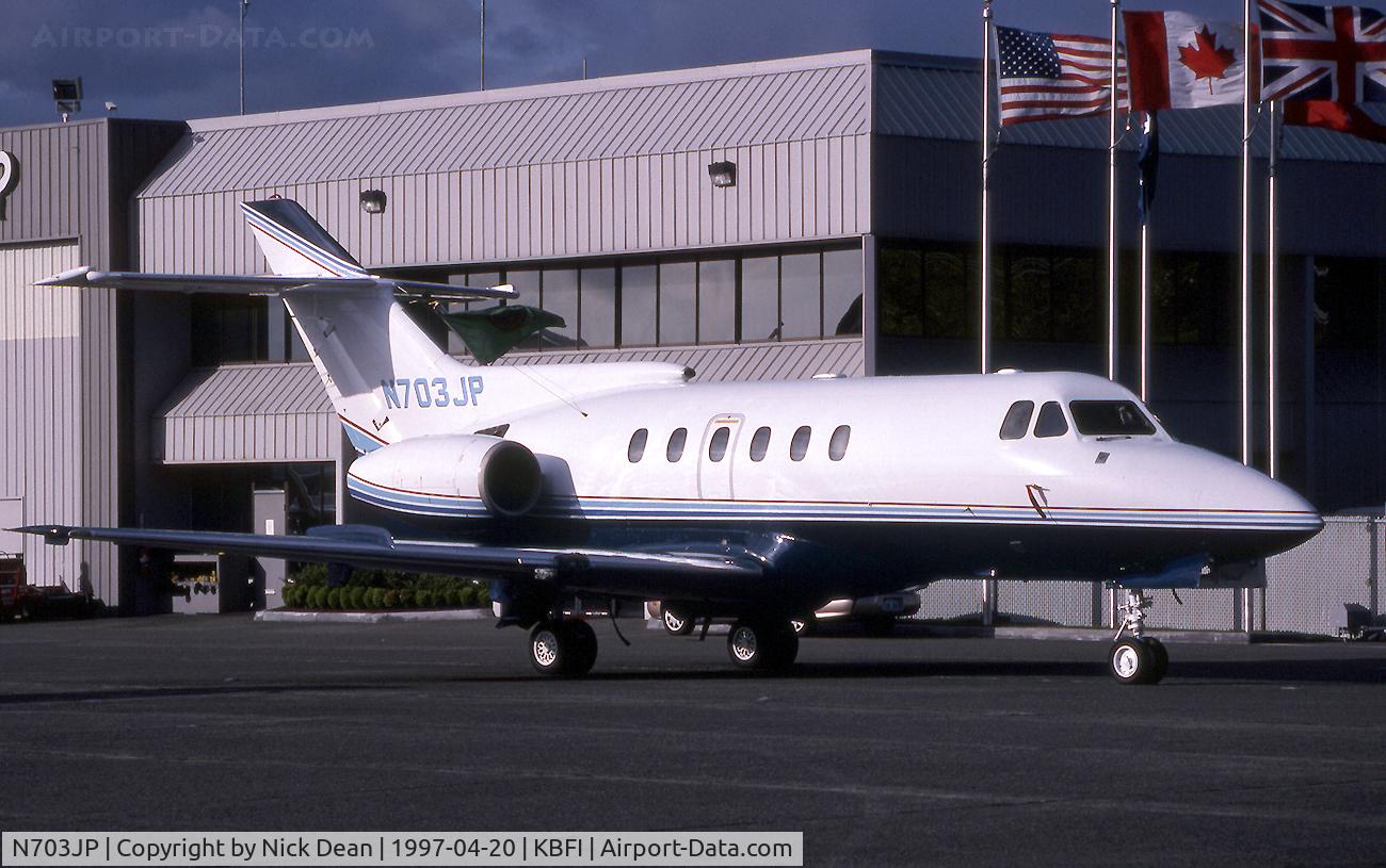 N703JP, 1981 Hawker Siddeley HS125 700A C/N 257140, KBFI