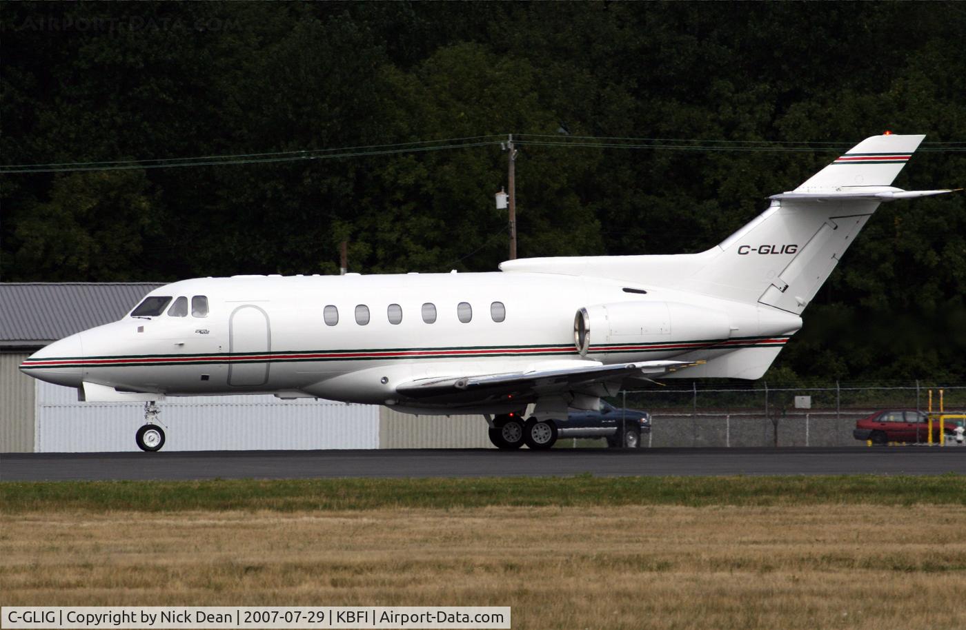C-GLIG, 1981 Hawker Siddeley HS.125 Series 700A C/N 257149, KBFI C/N 257149