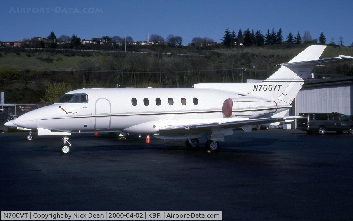 N700VT, 1981 British Aerospace HS.125-700A C/N 257158, KBFI