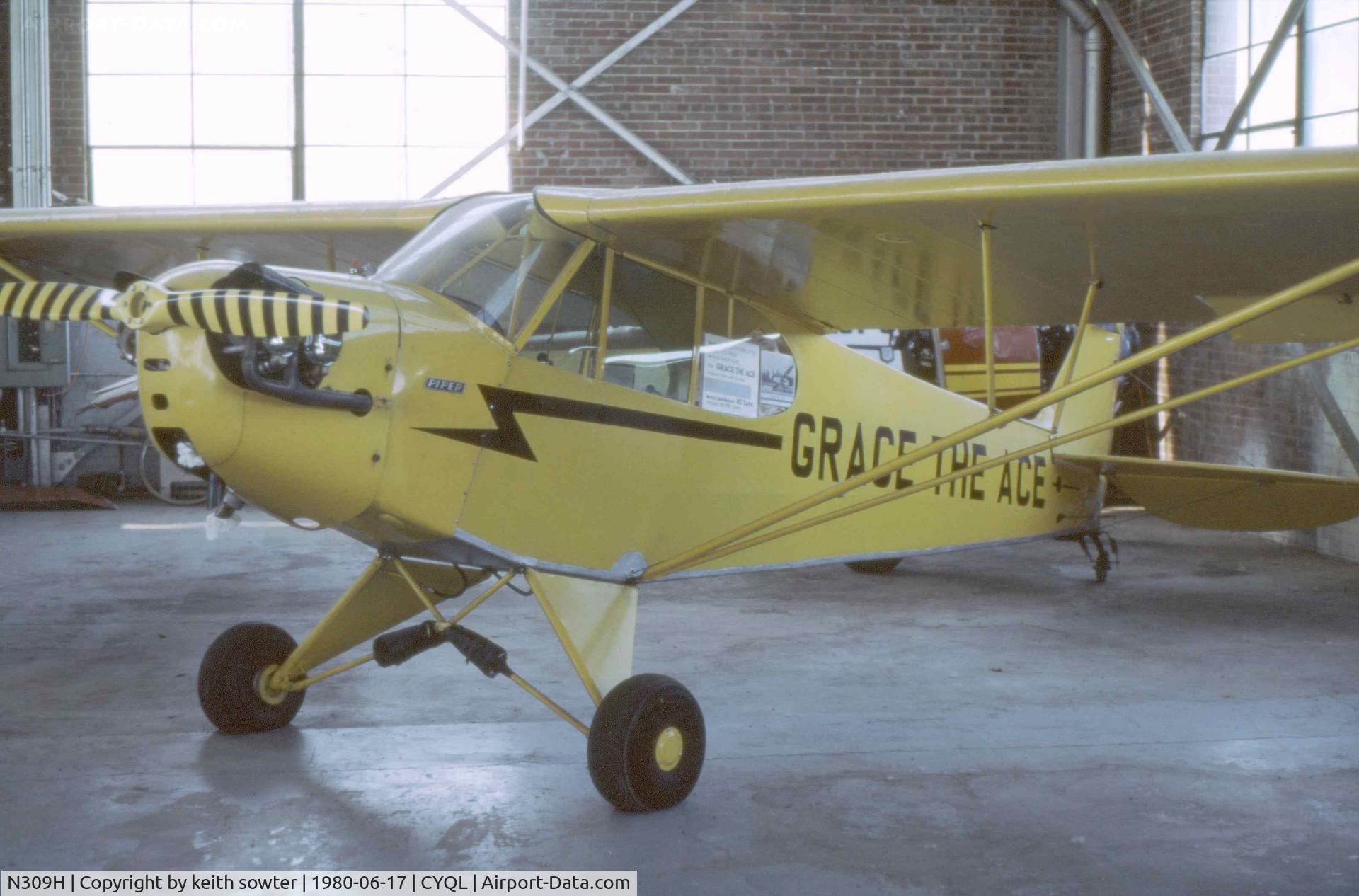N309H, Piper J3C-65 Cub C/N 17245, This aircraft held a record for over 80 spins