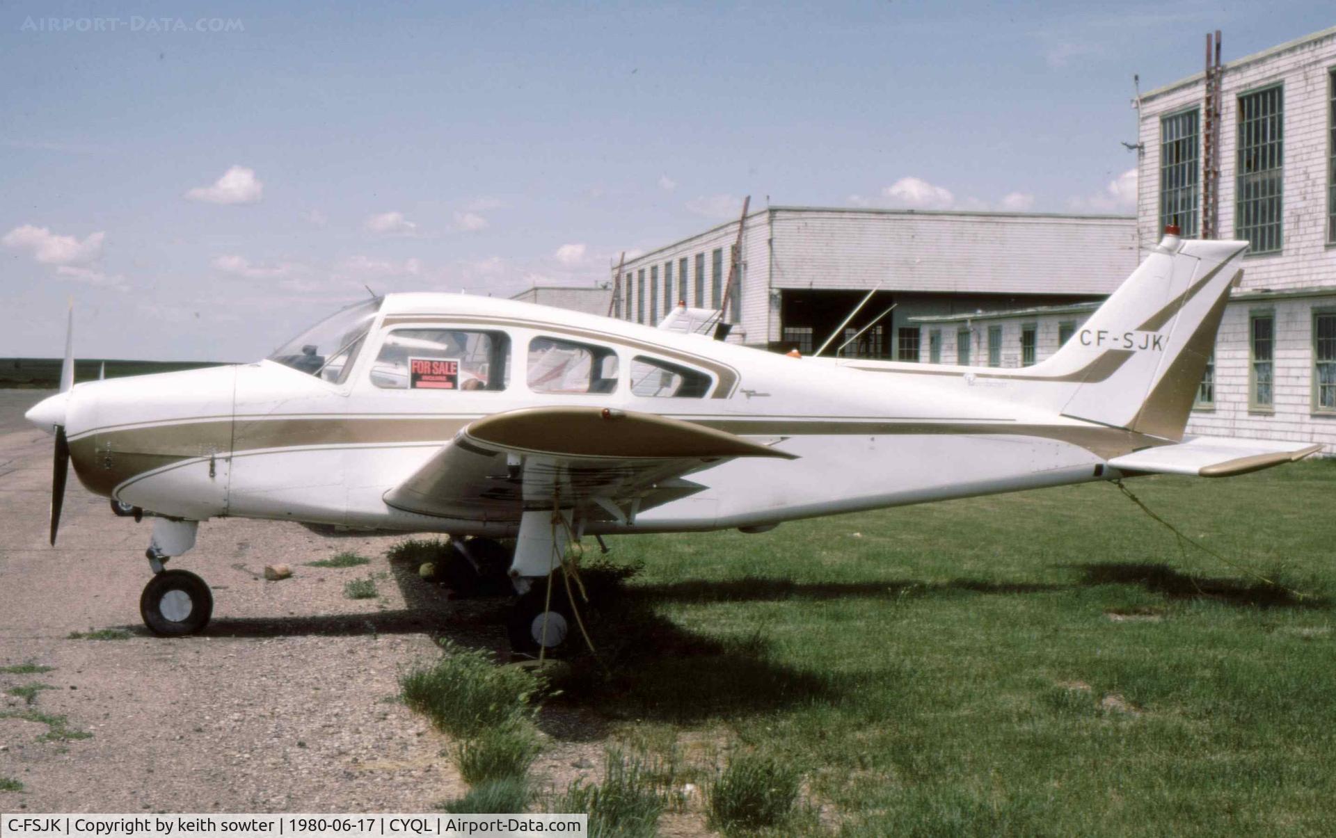 C-FSJK, 1965 Beech A23 C/N M 800, Based aircraft