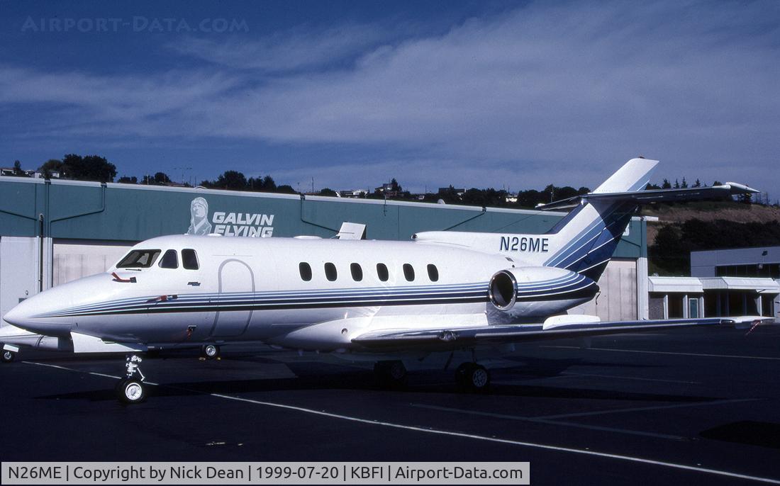 N26ME, 1982 British Aerospace BAe.125-700A C/N NA 0315, KBFI C/N 257165