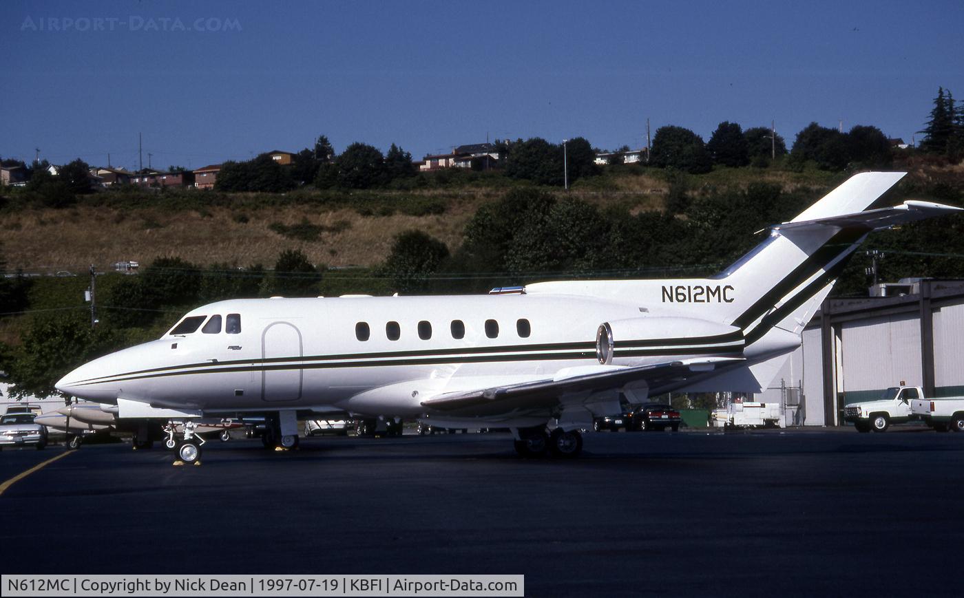 N612MC, 1982 Hawker Siddeley HS125 700A C/N 257168, KBFI