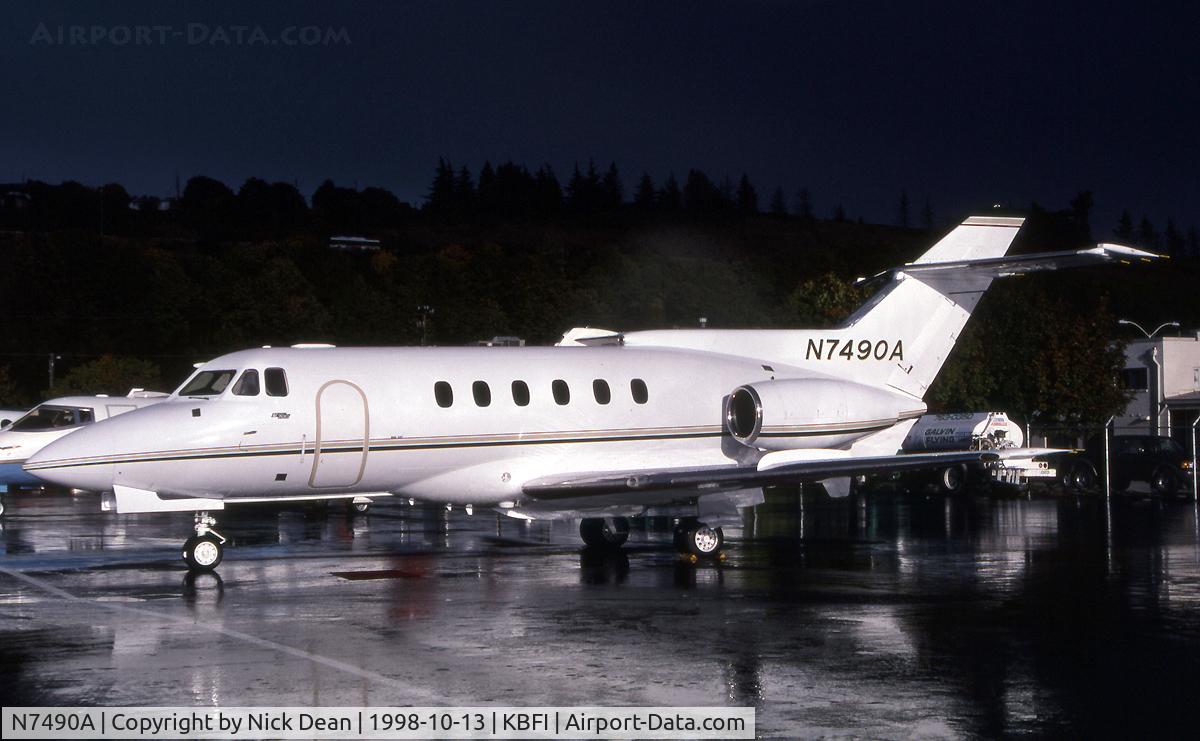 N7490A, 1982 British Aerospace HS.125-700A C/N NA0320, KBFI C/N 257173