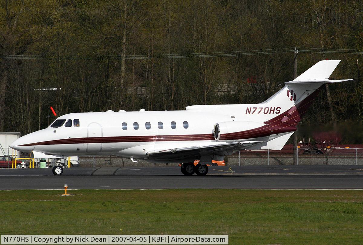 N770HS, 1982 British Aerospace HS.125-700A C/N NA0336, KBFI C/N 257191
