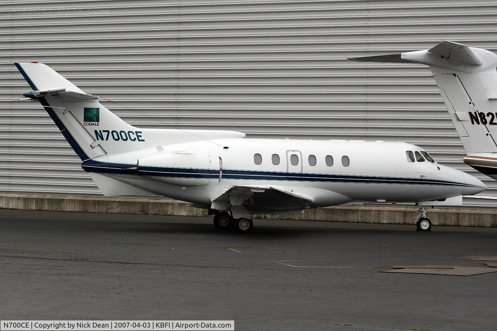 N700CE, 1984 British Aerospace HS.125-700A C/N 257213, KBFI