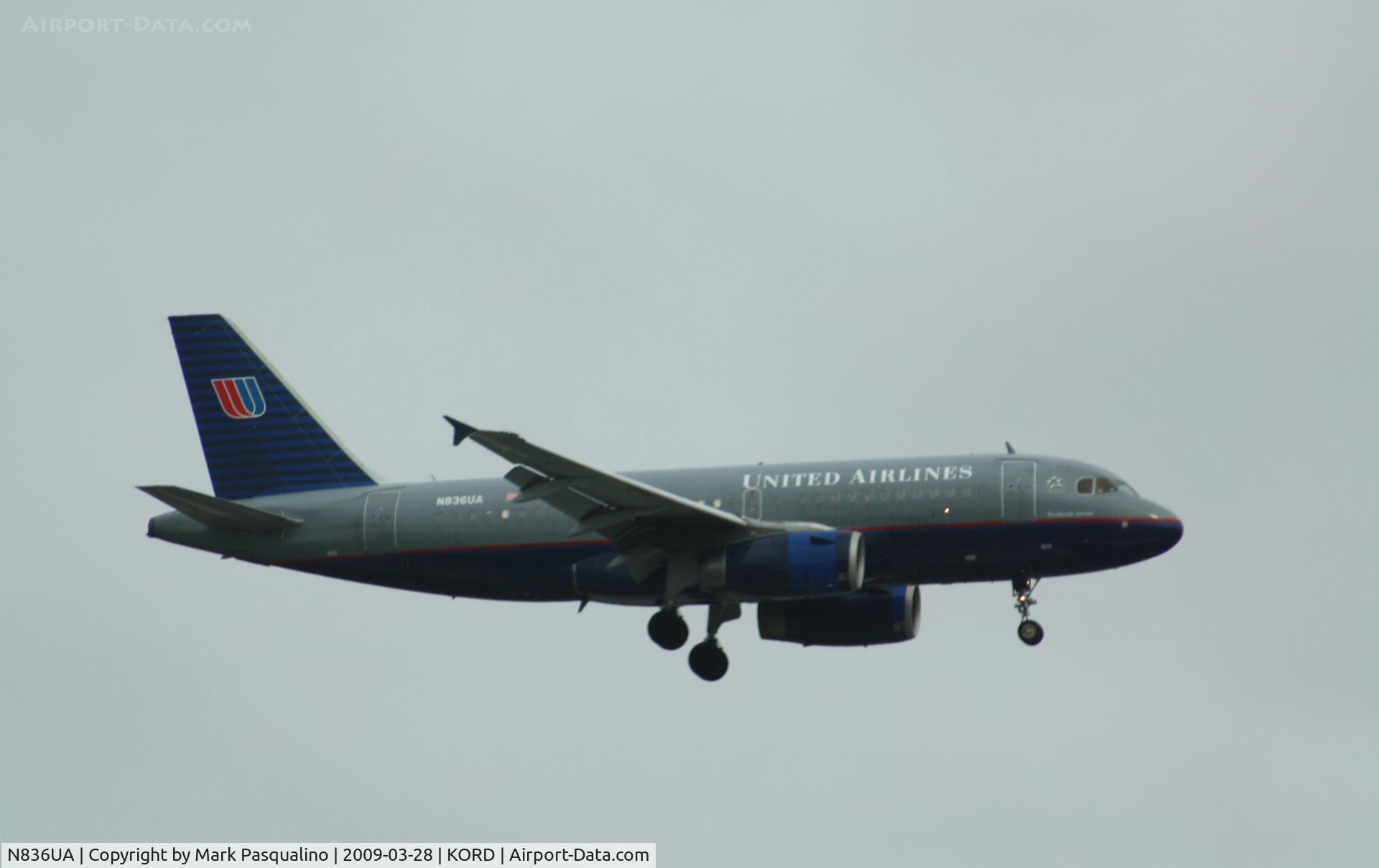N836UA, 2001 Airbus A319-131 C/N 1460, Airbus A319