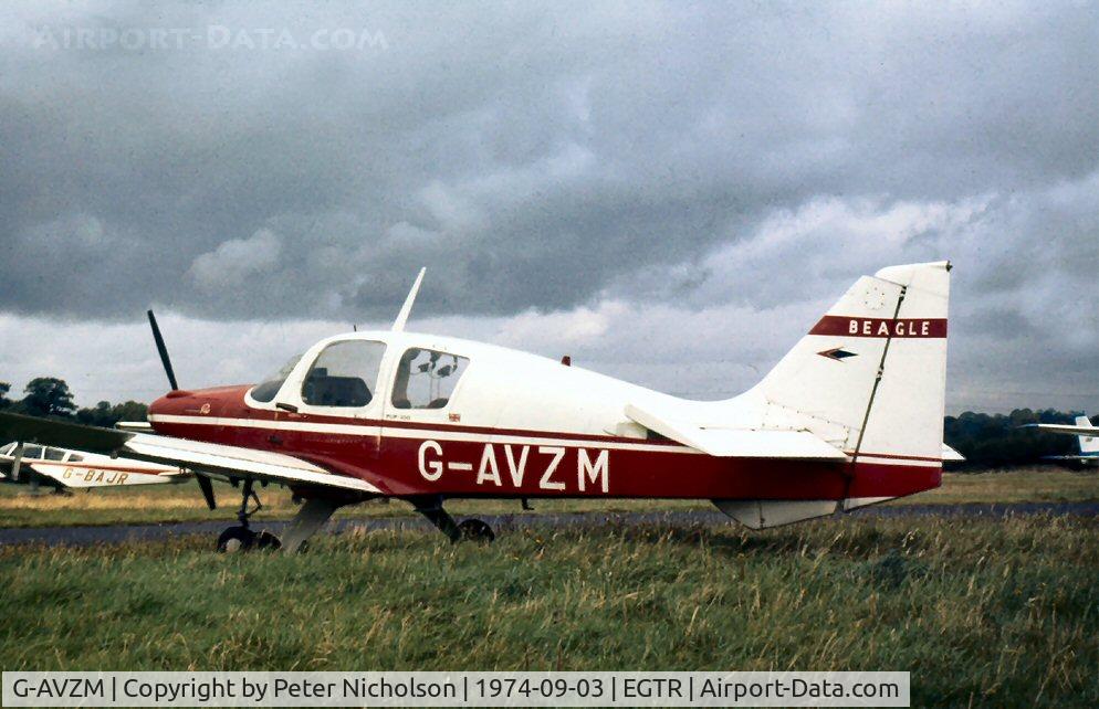 G-AVZM, 1968 Beagle B-121 Pup Series 1 (Pup 100) C/N B121-005, Beagle Pup at Elstree  in the Autumn of 1974.