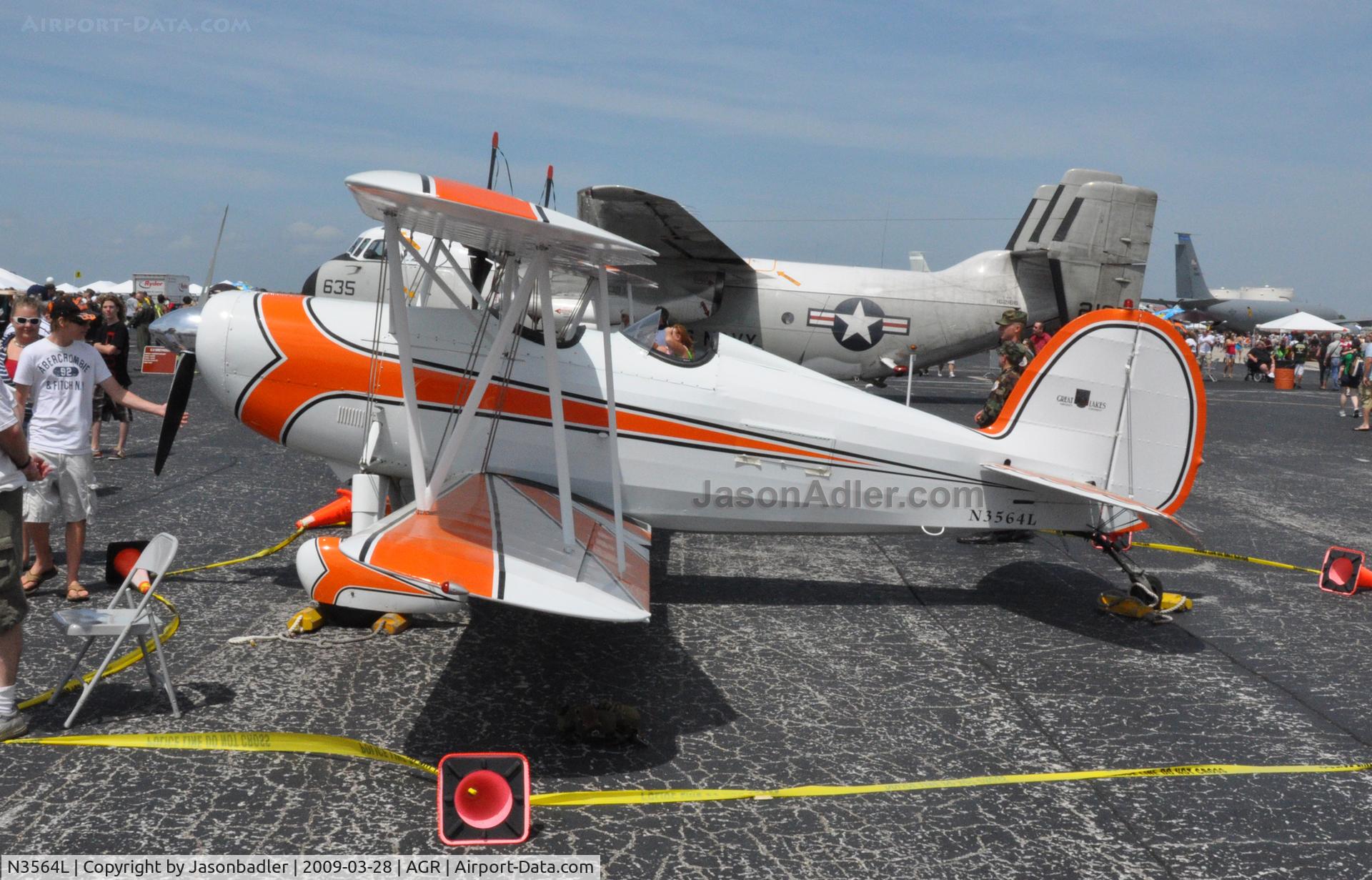 N3564L, 1978 Great Lakes 2T-1A-2 Sport Trainer C/N 0803, Photo taken at MacDill Air Force Base Tampa Florida