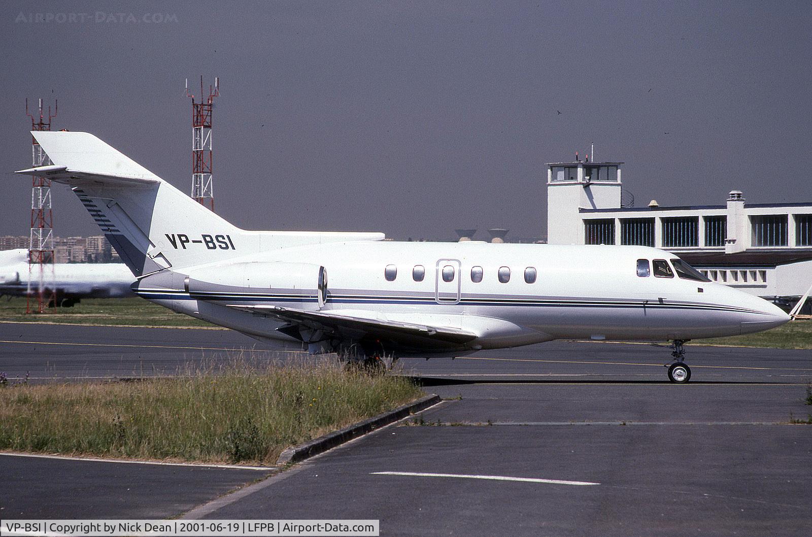 VP-BSI, 1986 British Aerospace BAe.125 Series 800B C/N 258073, LFPB Paris Le Bourget