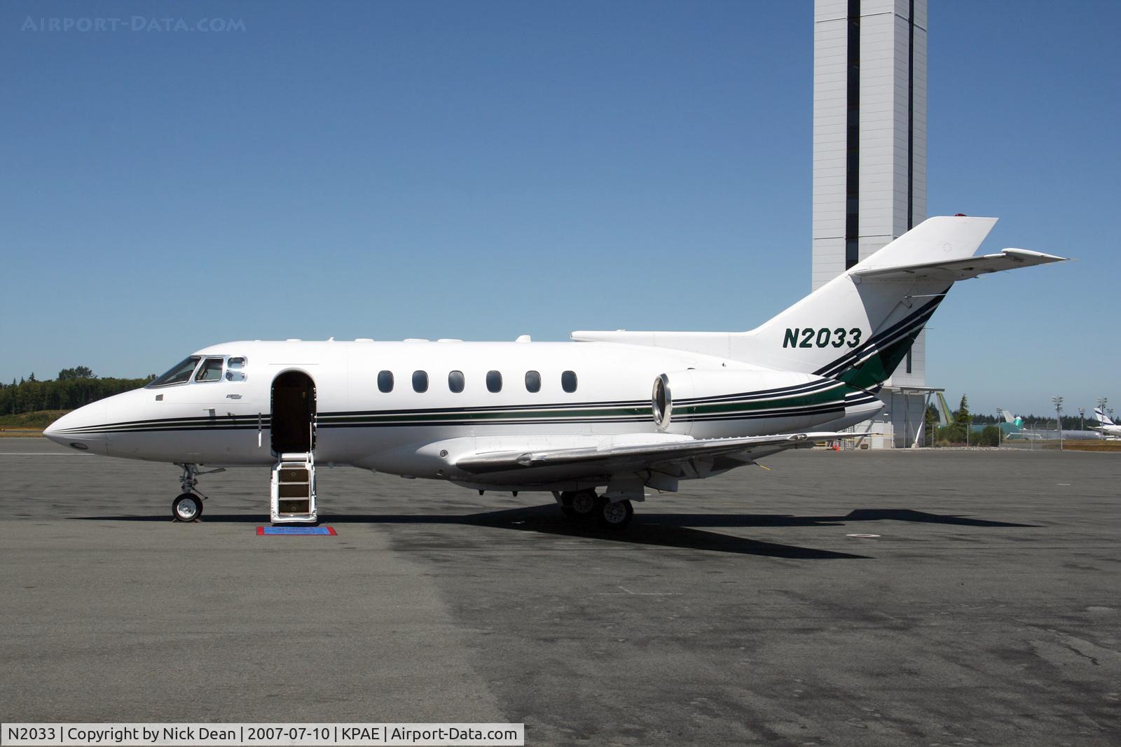 N2033, British Aerospace BAe.125 Series 800A C/N 258093, KPAE