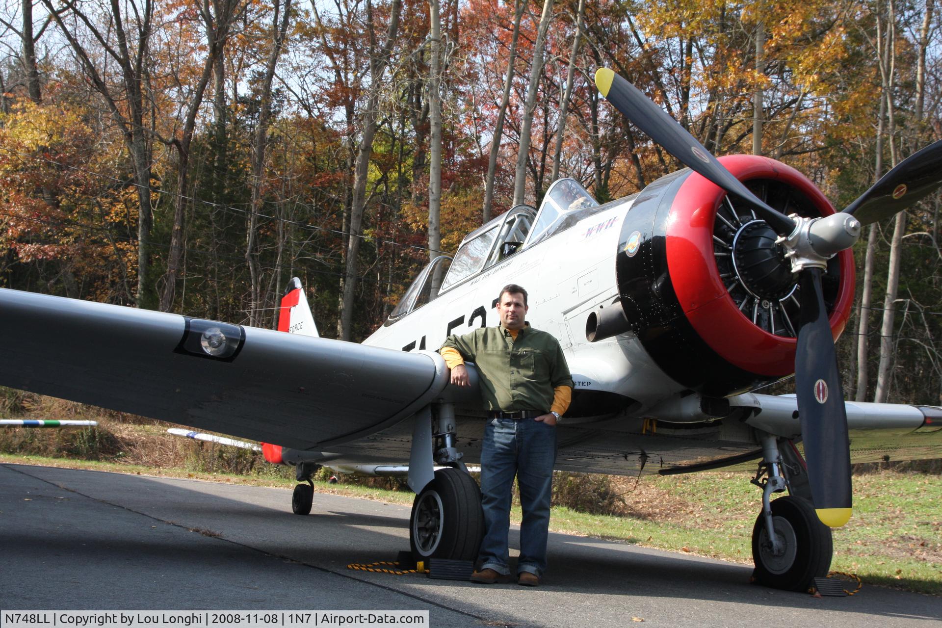 N748LL, 1943 North American AT-6F Texan C/N 121-42537, NAA AT-6F Texan at home base, 1N7, Blairstown, NJ