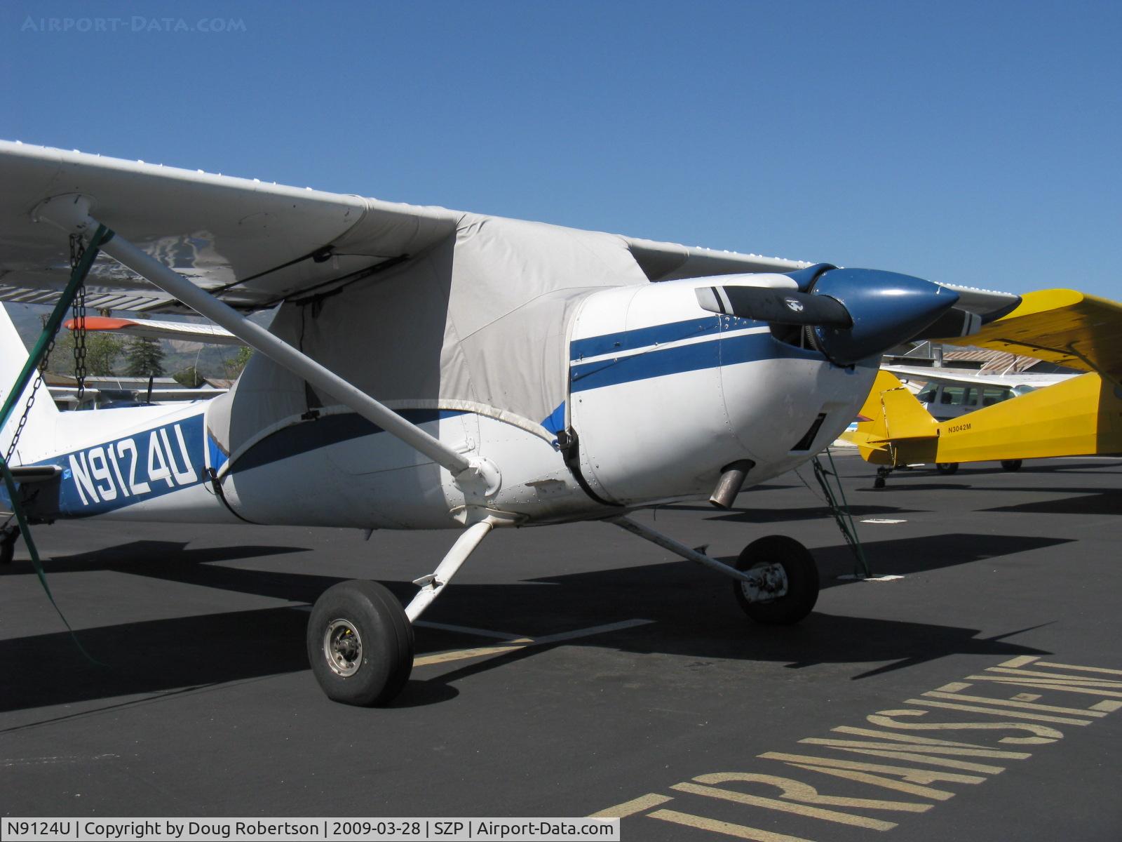 N9124U, 1976 Cessna 150M C/N 15078075, 1976 Cessna 150M, Continental O-200 100 Hp, modified by STC to taildragger-this was a popular mod, one was known as the Texas Taildragger. Ask-Why carry around a 45 pound nose gear?