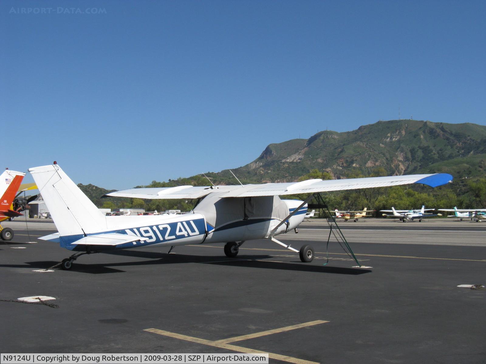 N9124U, 1976 Cessna 150M C/N 15078075, 1976 Cessna 150M, Continental O-200 100 Hp, modified by STC to taildragger-this was a popular mod, one was known as the Texas Taildragger.