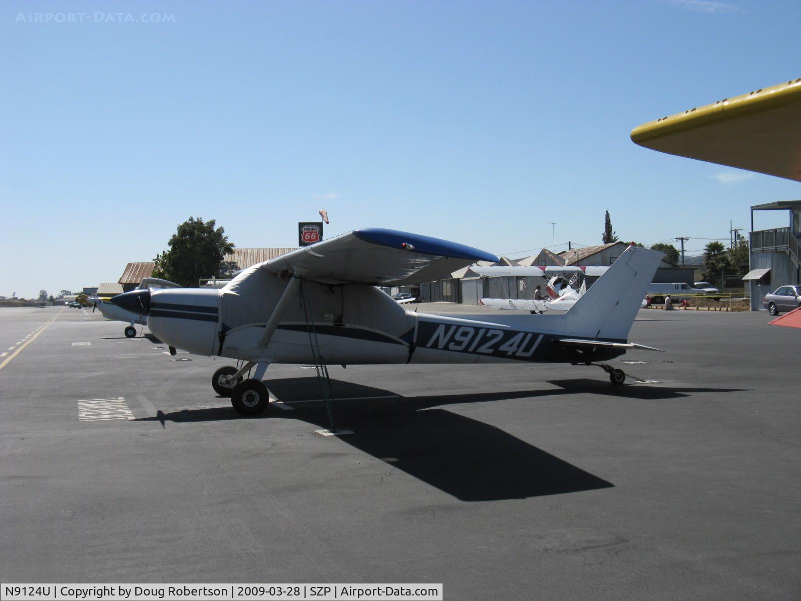 N9124U, 1976 Cessna 150M C/N 15078075, 1976 Cessna 150M, Continental O-200 100 Hp, modified by STC to taildragger-this was a popular mod, one was known as the Texas Taildragger.