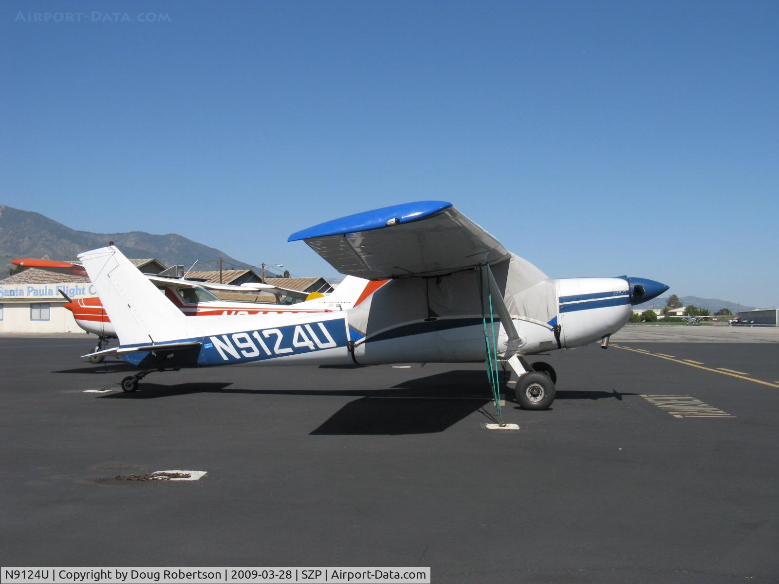 N9124U, 1976 Cessna 150M C/N 15078075, 1976 Cessna 150M, Continental O-200 100 Hp, modified by STC to taildragger-this was a popular mod, one was known as the Texas Taildragger.