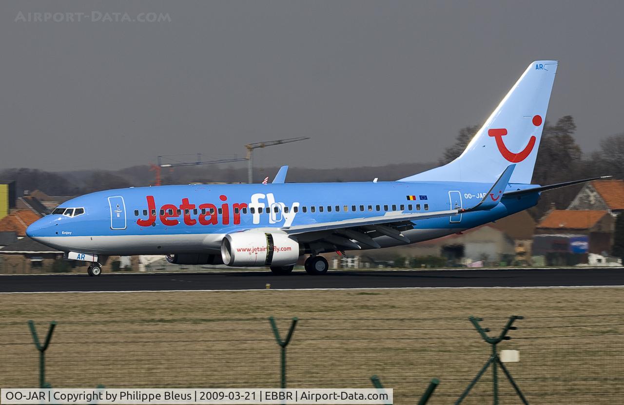 OO-JAR, 2009 Boeing 737-7K5 C/N 35150, First appearance in the database and first revenue flight for 