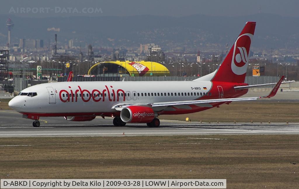 D-ABKD, 2009 Boeing 737-86J C/N 37742, AIR BERLIN  Boeing 737-86J-WL  cn37742