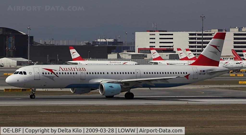 OE-LBF, 2001 Airbus A321-211 C/N 1458, AUSTRIAN AIRLINES