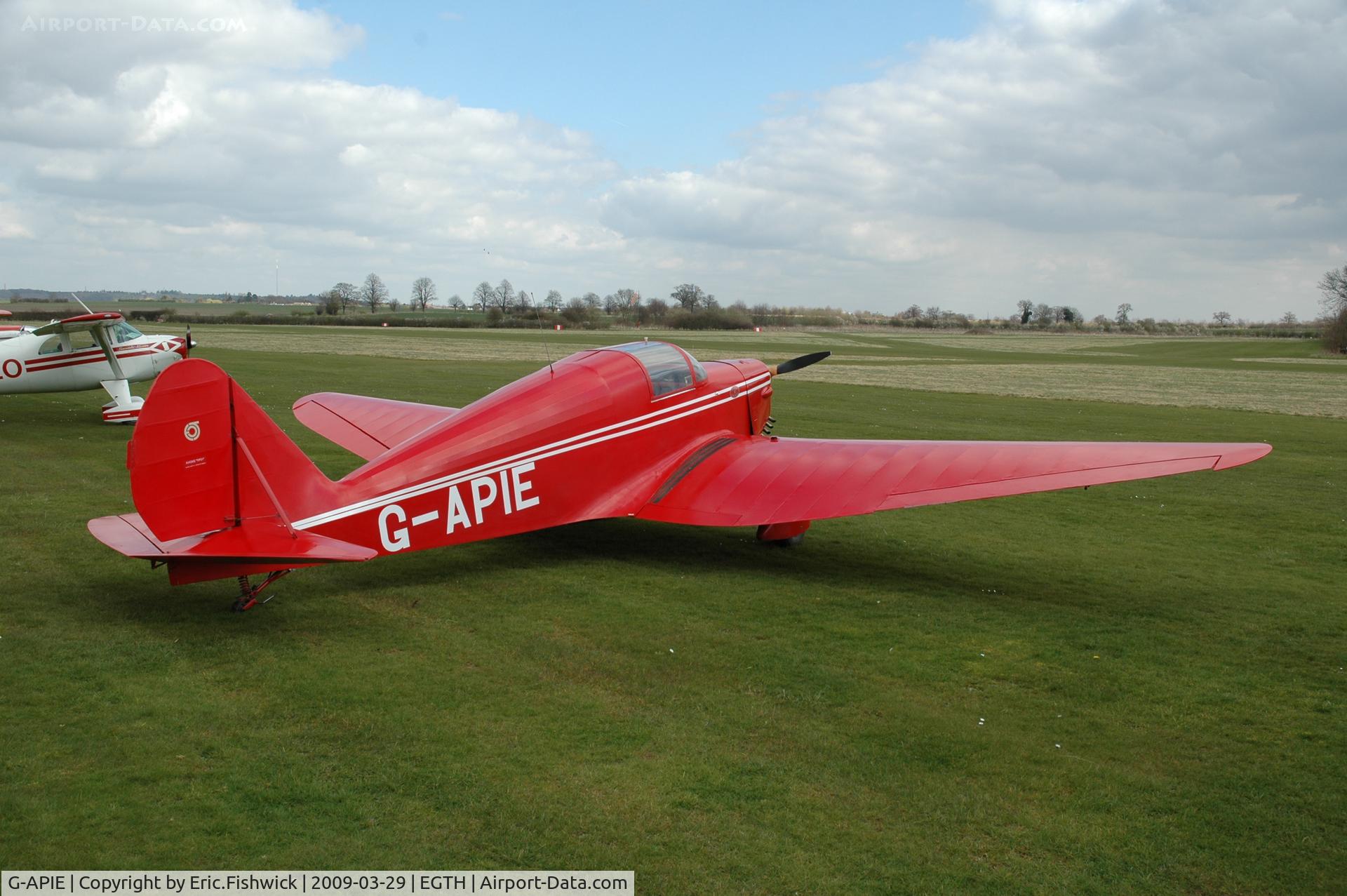 G-APIE, 1958 Tipsy Belfair C/N 535, G-APIE visiting Shuttleworth (Old Warden) Aerodrome.