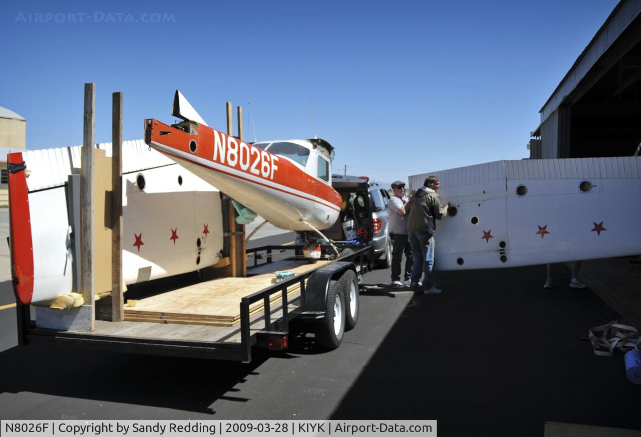 N8026F, 1944 Cessna 150F C/N 15064126, Uncrating the aircraft