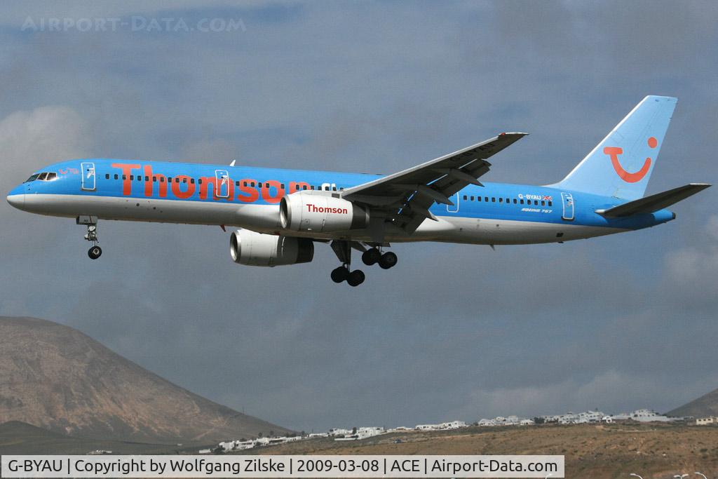 G-BYAU, 1994 Boeing 757-204 C/N 27220, visitor