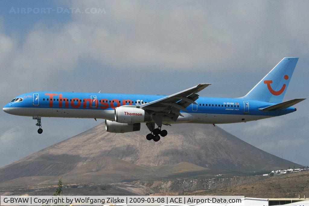 G-BYAW, 1995 Boeing 757-204 C/N 27234, visitor