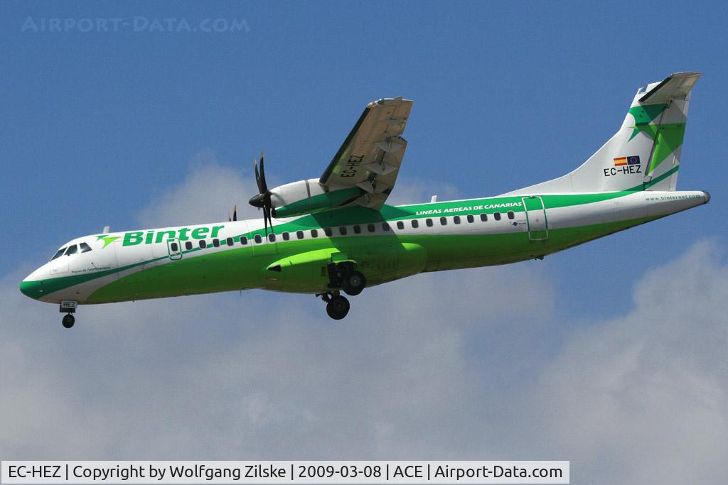 EC-HEZ, 1998 ATR 72-212A C/N 582, visitor
