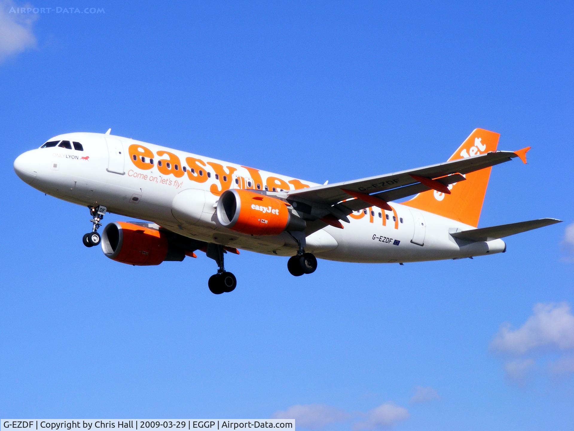 G-EZDF, 2008 Airbus A319-111 C/N 3432, Easyjet