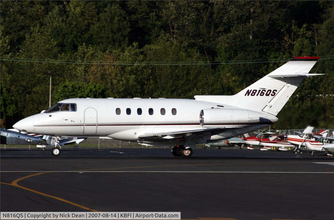 N816QS, 1999 Raytheon Hawker 800XP C/N 258416, KBFI