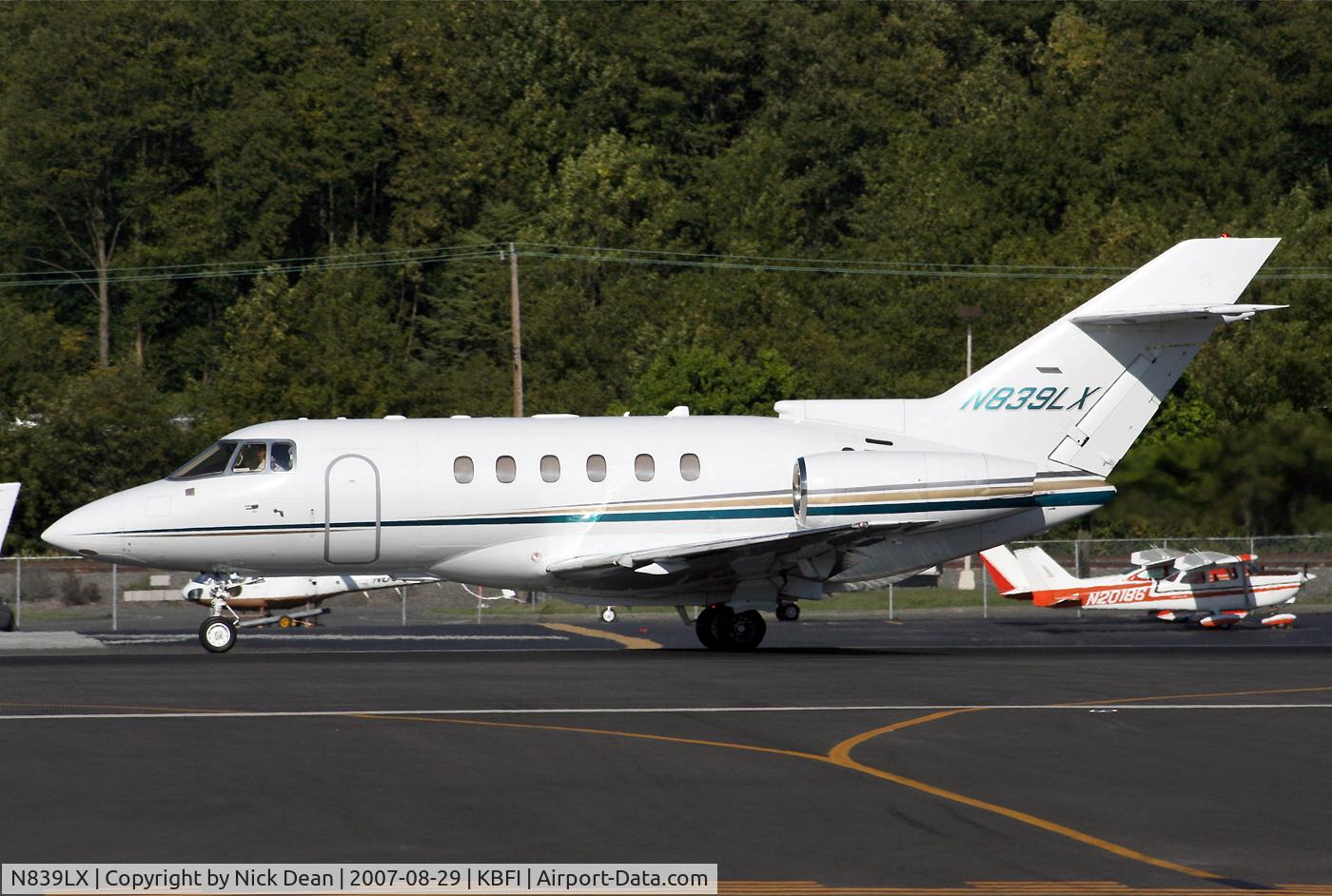 N839LX, 2004 Raytheon Hawker 800XP C/N 258657, KBFI