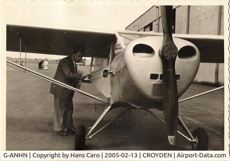 G-ANHN, Taylorcraft G Auster 4 C/N 900, Embarking for flight to Bonn-Hangelar (Germany)