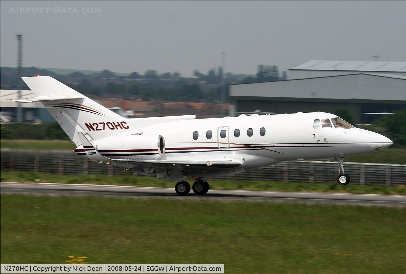 N270HC, 1984 British Aerospace BAE125 Hawker 800SP C/N 258020, EGGW