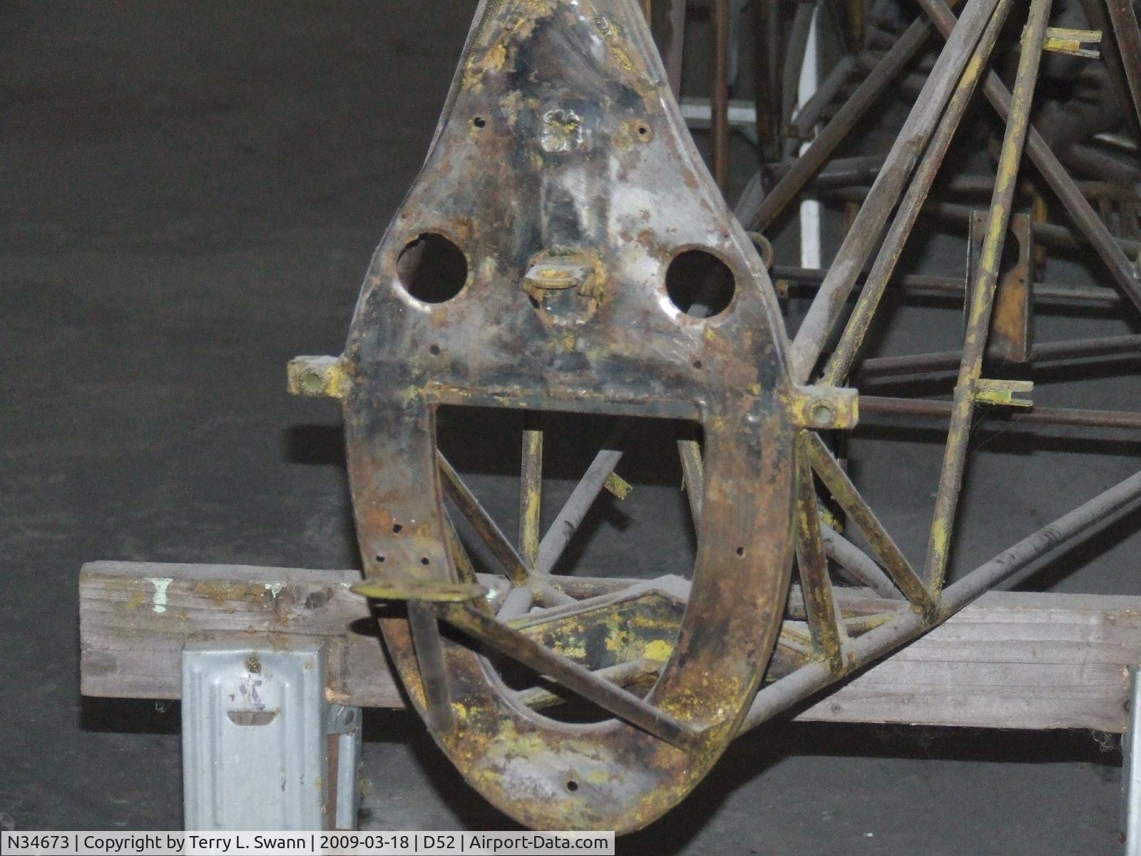 N34673, 1941 Stinson 10A C/N 8050, Ready for restoration.