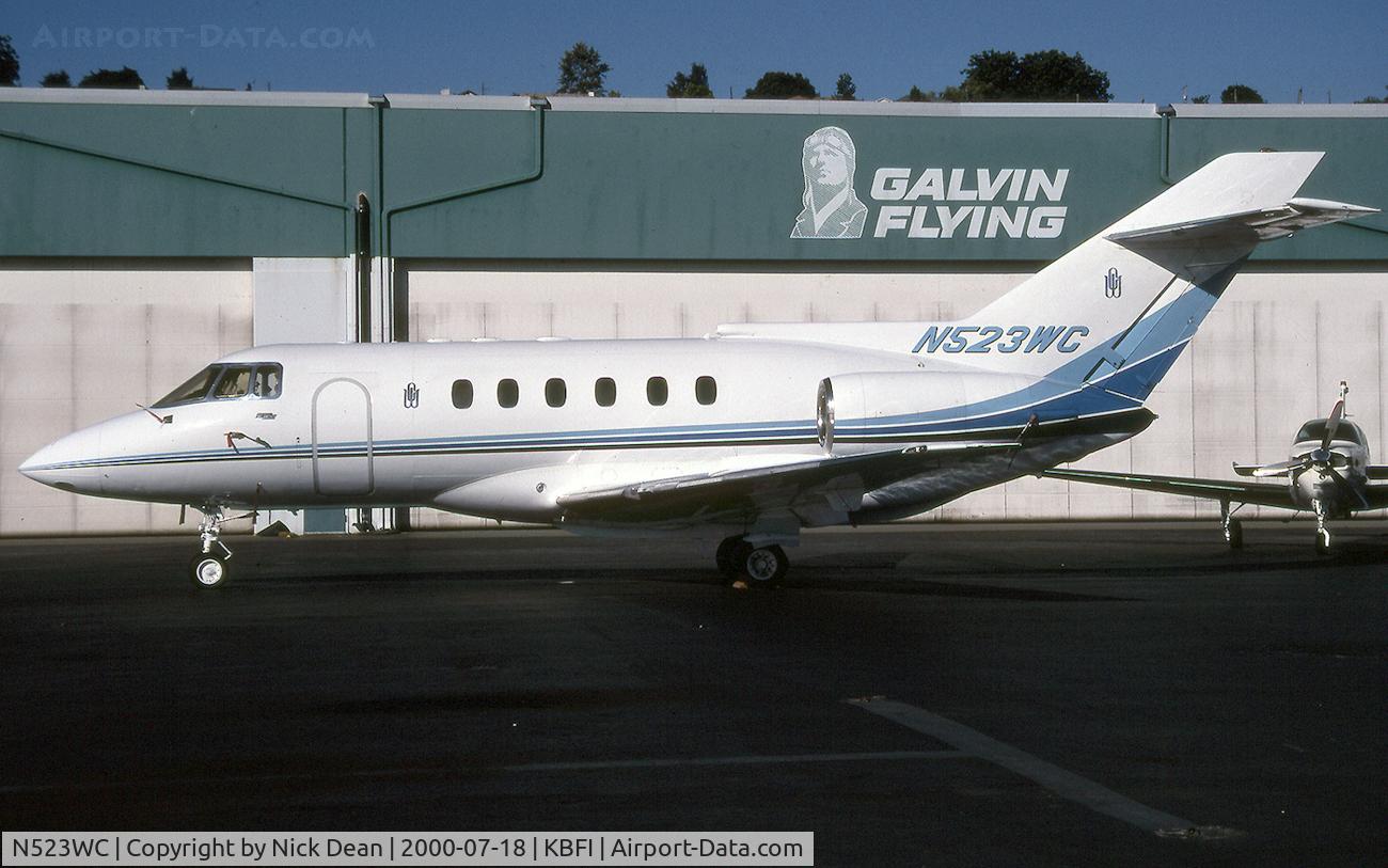 N523WC, 1987 British Aerospace BAe.125 Hawker 800A C/N 258086, KBFI