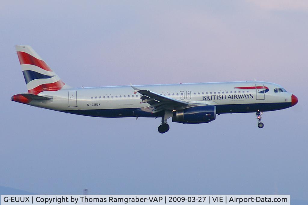 G-EUUX, 2008 Airbus A320-232 C/N 3550, British Airways Airbus A320