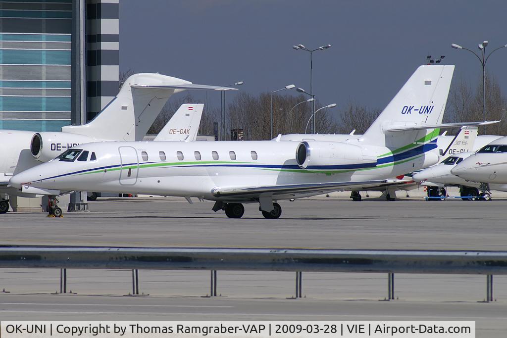 OK-UNI, 2007 Cessna 680 Citation Sovereign C/N 680-0139, Travel Service Cessna 680 Sovereign