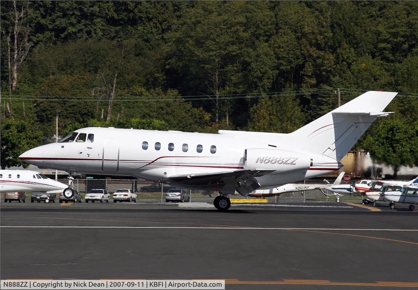 N888ZZ, British Aerospace BAe.125 Series 800A C/N 258017, KBFI