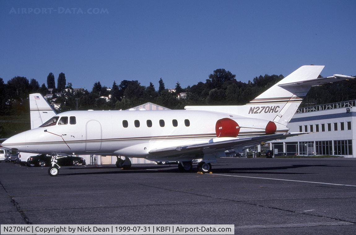 N270HC, 1985 British Aerospace BAe.125 Series 800A C/N 258020, KBFI