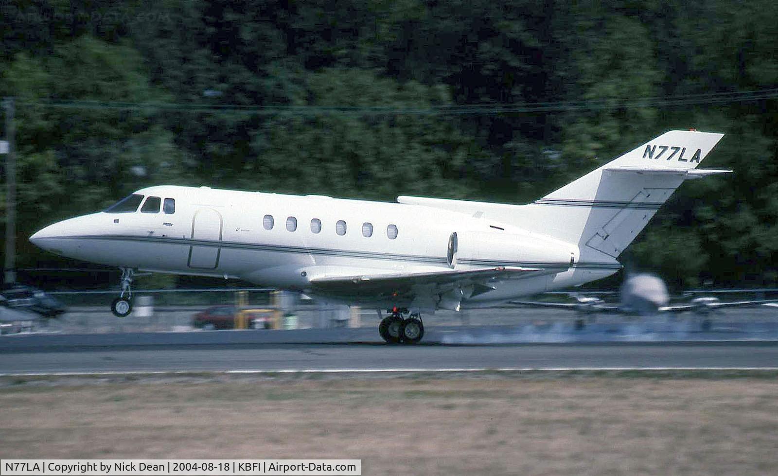 N77LA, 1985 British Aerospace BAe.125 Series 800A C/N 258029, KBFI