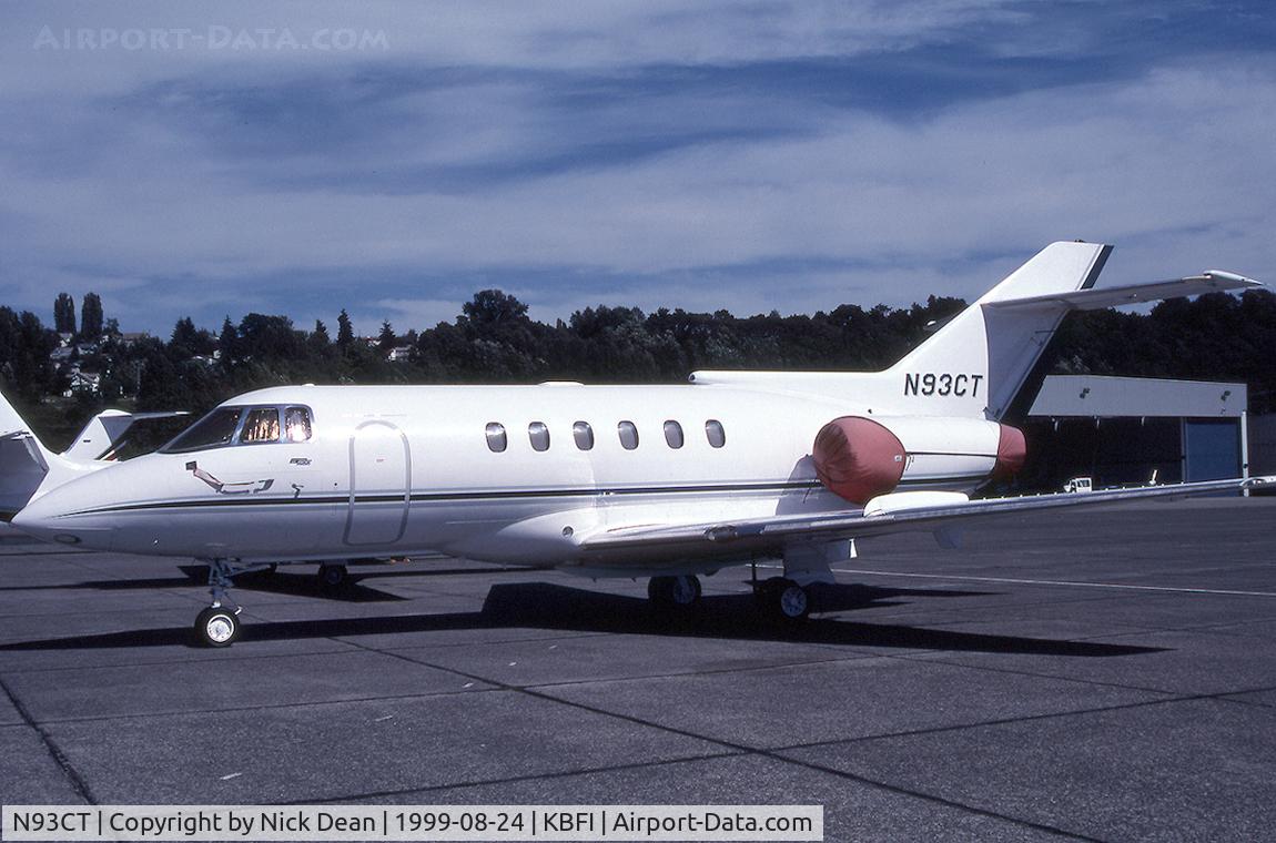 N93CT, 1985 British Aerospace BAe.125 Hawker 800A C/N 258049, KBFI