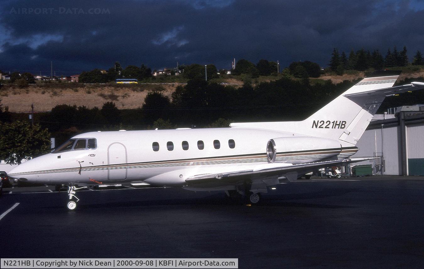 N221HB, 1986 British Aerospace BAe.125 Series 800A C/N 258052, KBFI
