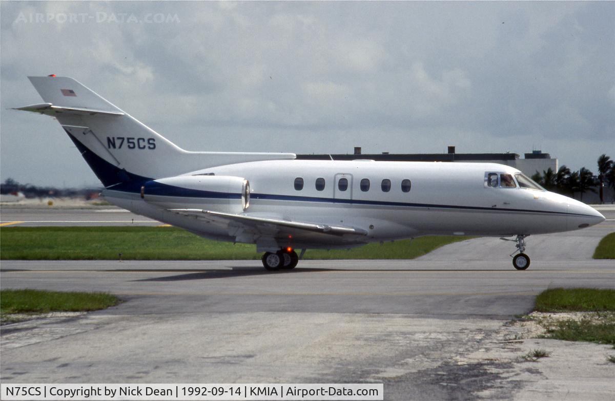 N75CS, 1986 British Aerospace BAe.125 Hawker 800A C/N 258066, KMIA