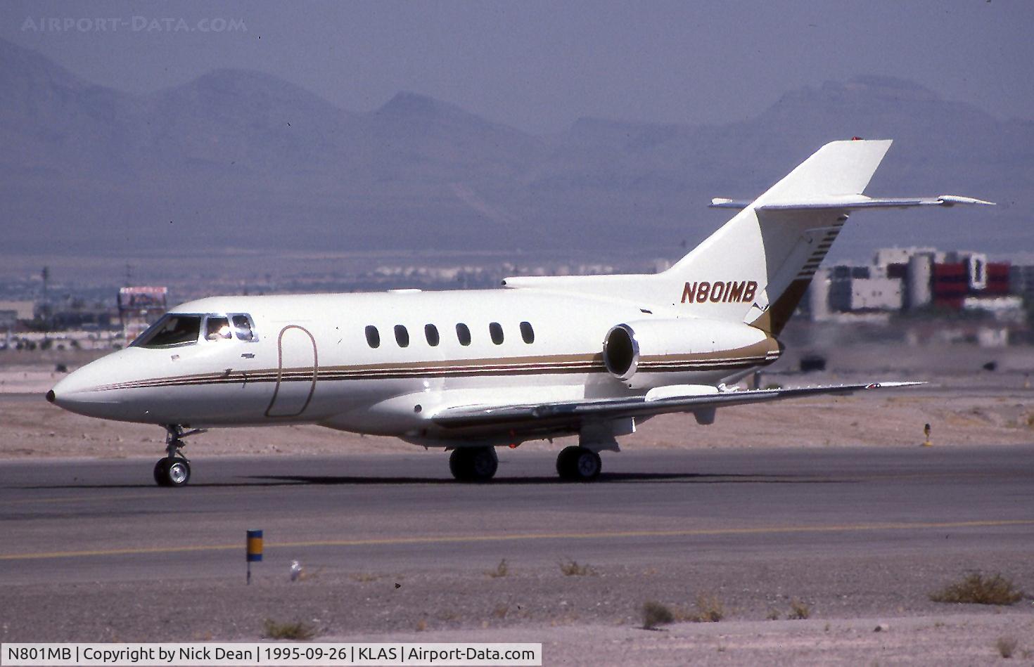 N801MB, 1986 British Aerospace BAe.125 Hawker 800A C/N 258067, KLAS