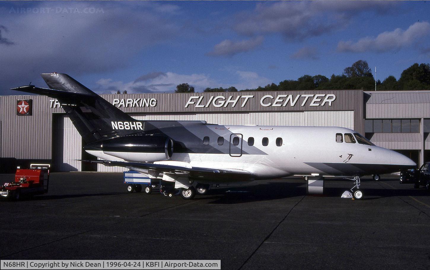 N68HR, 1986 British Aerospace BAe.125 Hawker 800A C/N 258068, KBFI