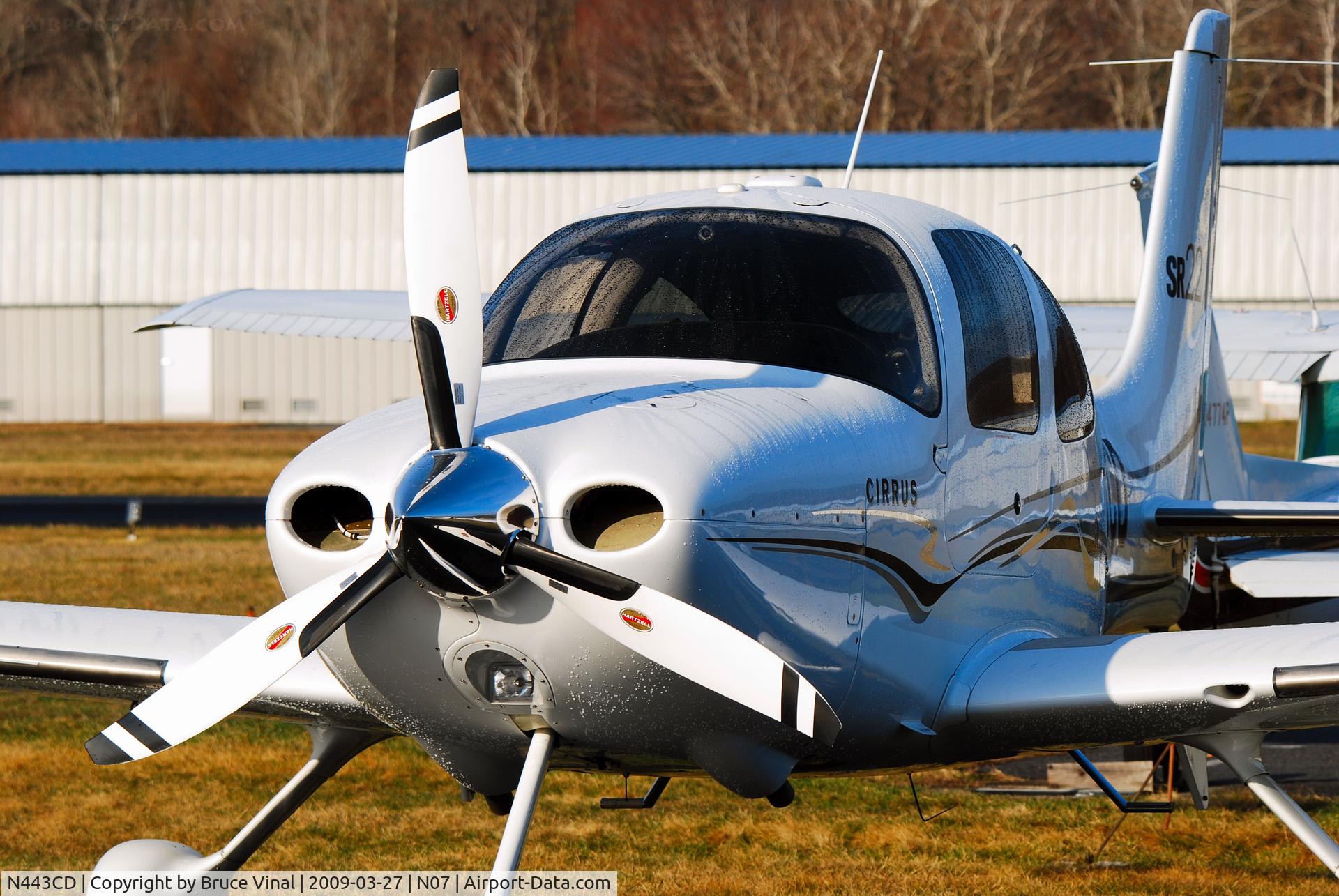 N443CD, 2004 Cirrus SR22 C/N 1190, Morning dew rolls off this Cirrus