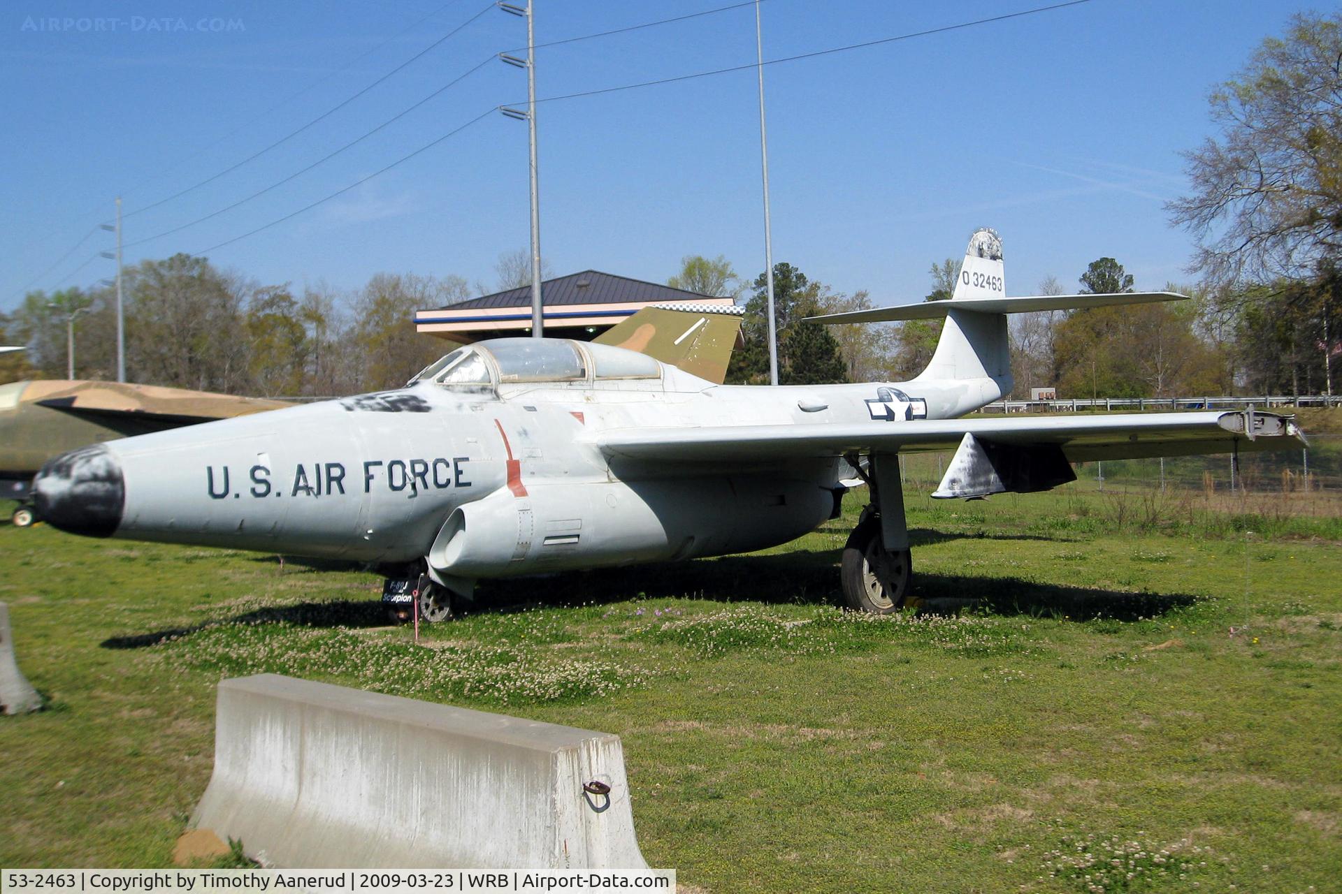 53-2463, 1953 Northrop F-89D Scorpion C/N Not found 53-2463, Museum of Aviation, Robins AFB