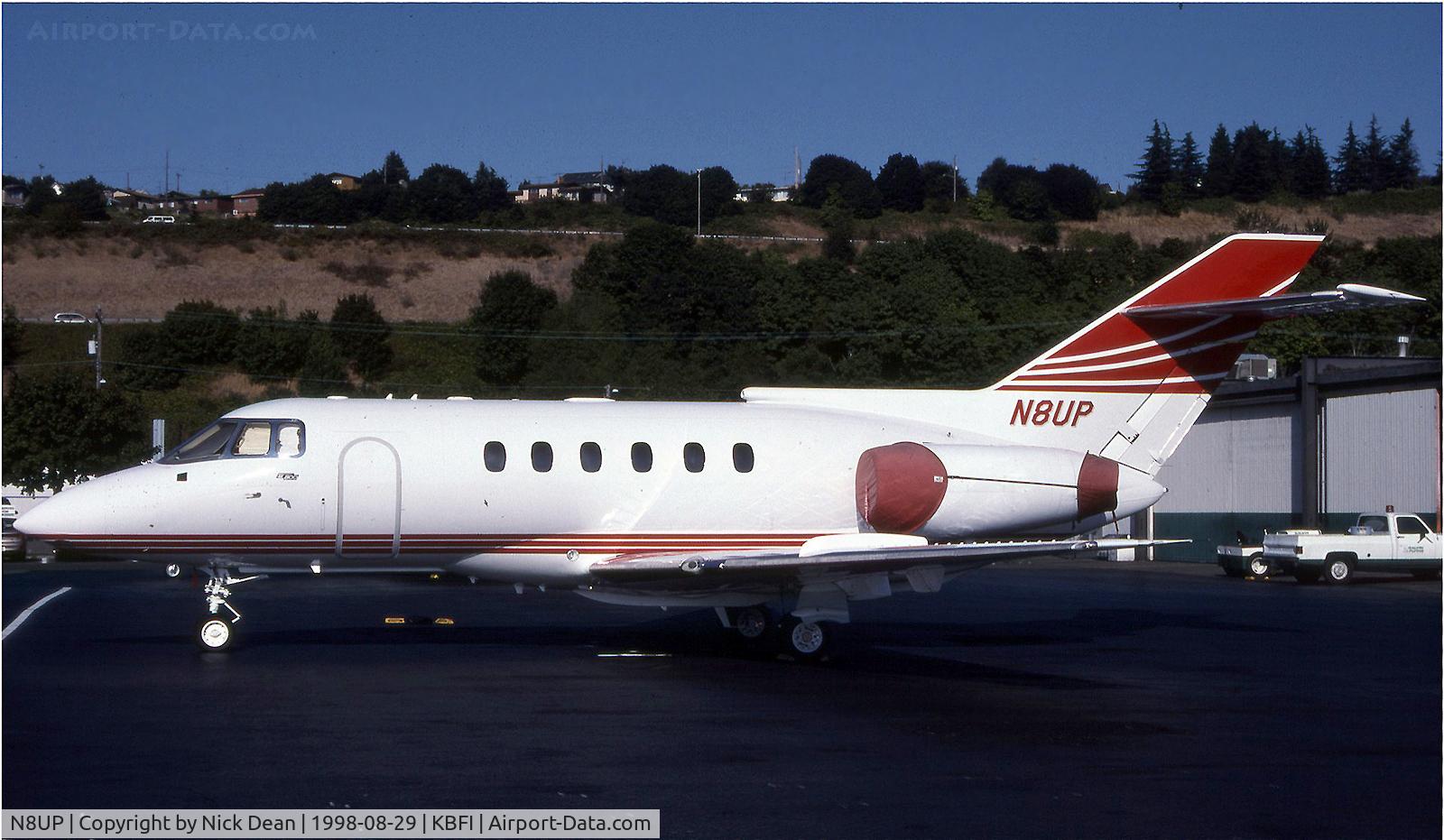 N8UP, 1987 British Aerospace BAe.125 Hawker 800A C/N 258083, KBFI