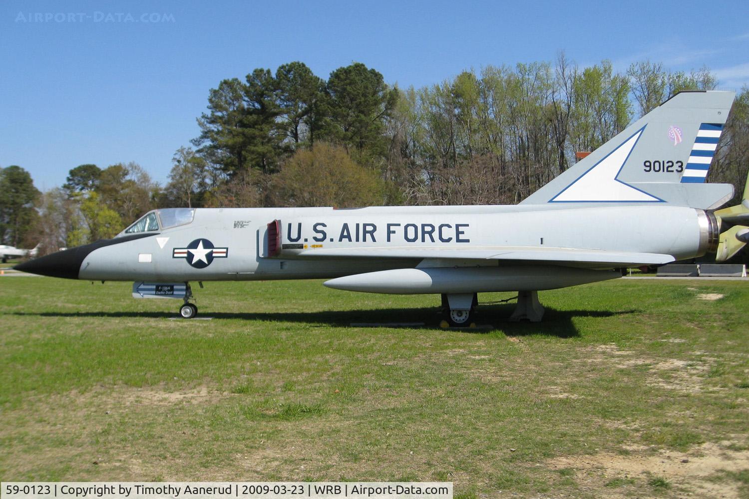 59-0123, 1959 Convair F-106A Delta Dart C/N 8-31-11, F-106, Museum of Aviation, Robins AFB