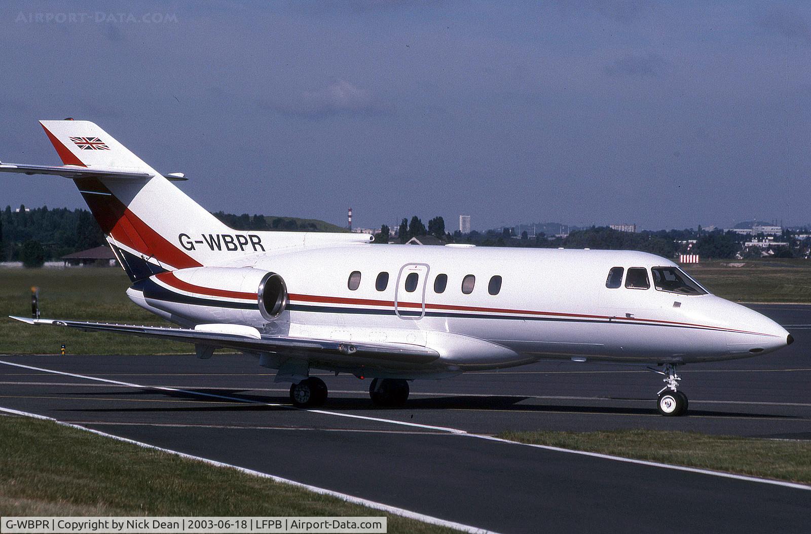 G-WBPR, 1987 British Aerospace BAe.125-800B C/N 258085, LFPB Paris Le Bourget